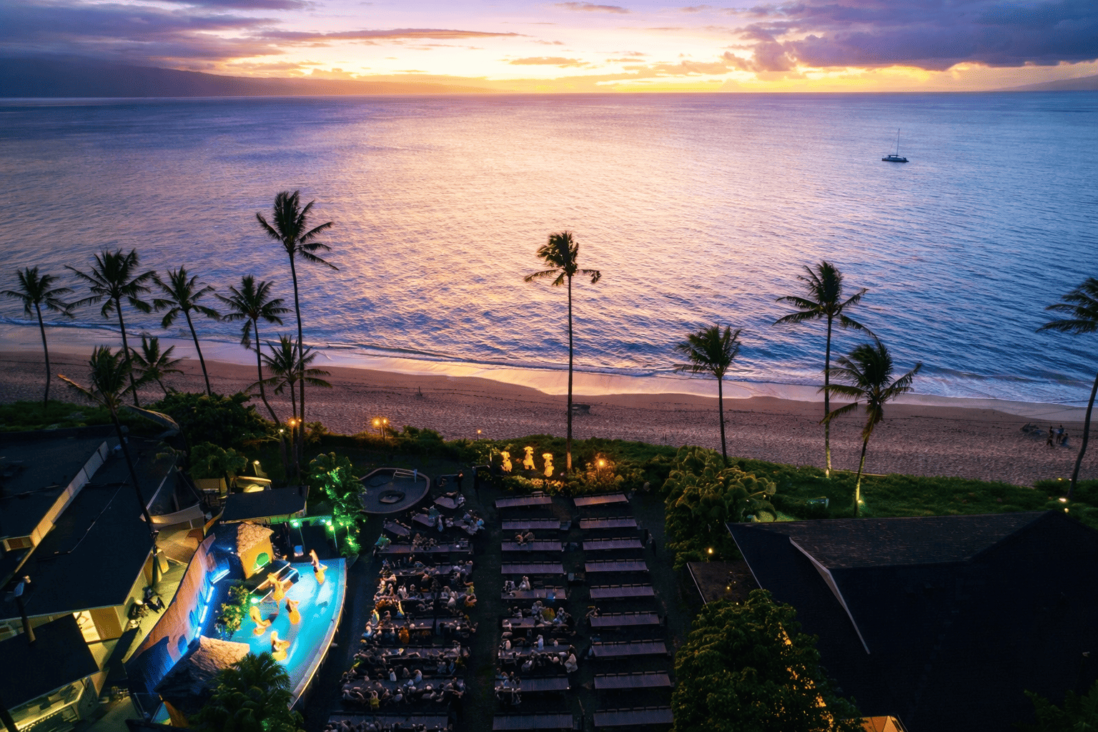 Royal Lahaina Luau Setting